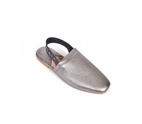 Closed Shoes Mules - Silver