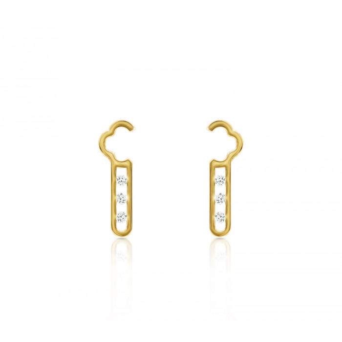 JW - Air Earrings - Yellow Gold