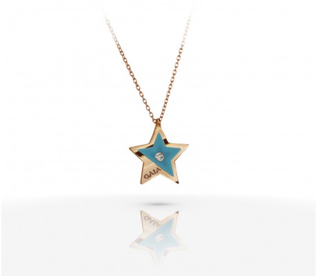 JW Constellation - Necklace RG - Turquoise