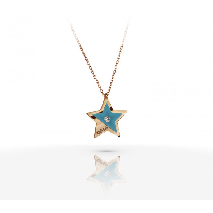 JW Constellation - Necklace RG - Turquoise
