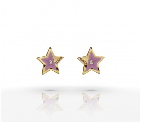 JW Constellation - Earrings YG - Pink