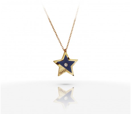 JW Constellation - Necklace YG - Blue