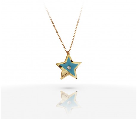 JW Constellation - Necklace YG - Turquoise