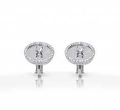 JW Diamond Earrings - White Gold