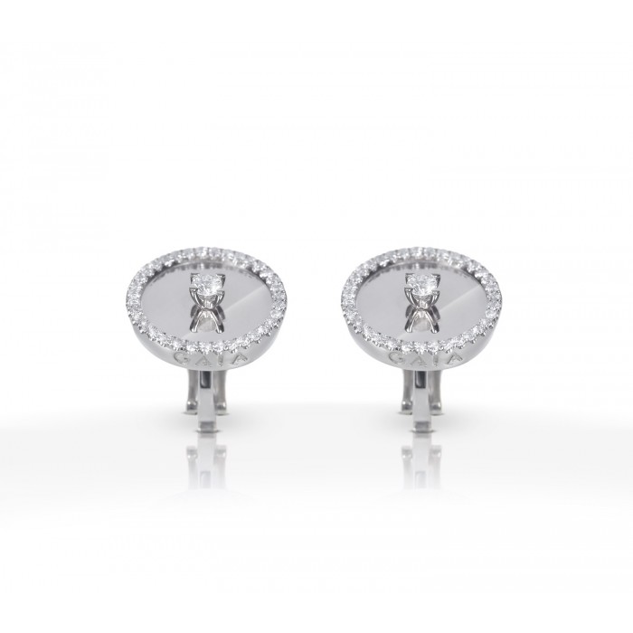 JW Diamond Earrings - White Gold