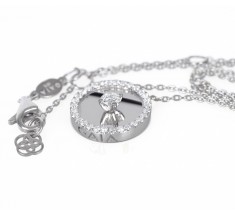 JW Diamond Necklace - White Gold
