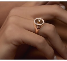 JW Diamond Ring - Rose Gold