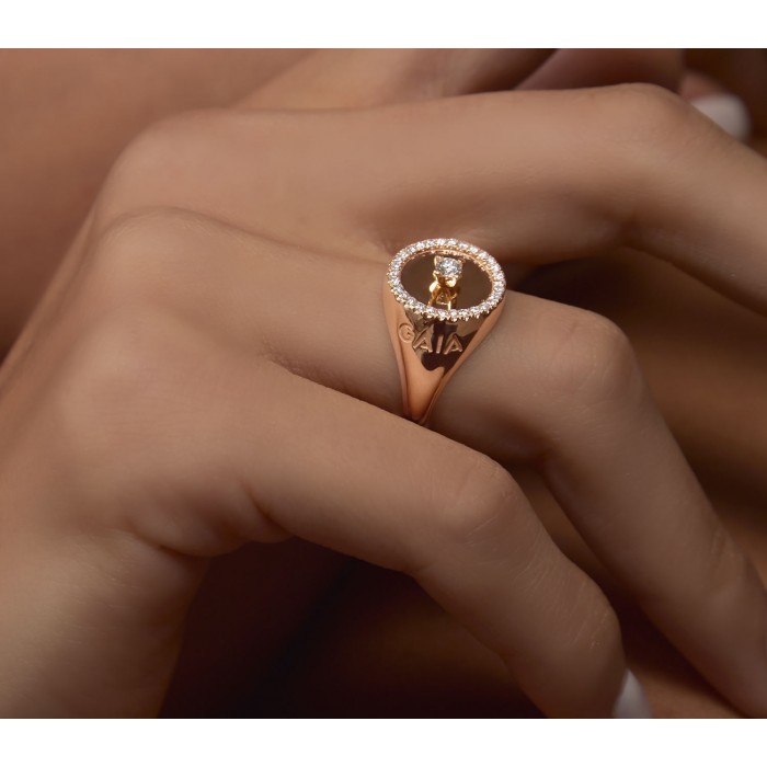 JW Diamond Ring - Rose Gold