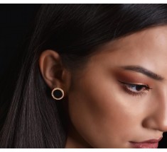 JW Circle Of Life - Earrings RG Onyx