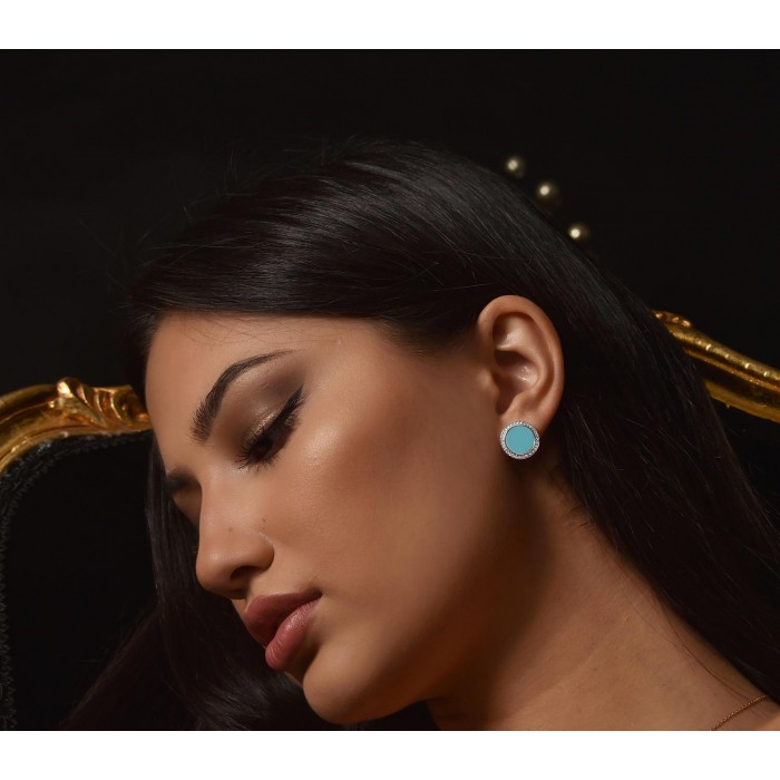 JW Circle Of Life - Earrings WG Turquoise