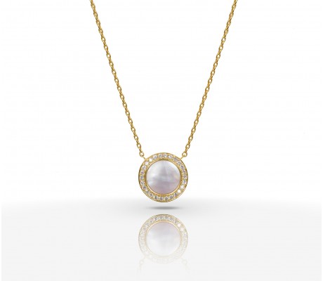 JW Circle Of Life - Necklace YG Pearl