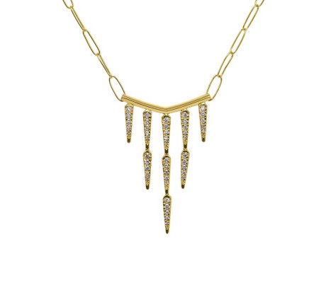 JW - Daggers Collection: Necklace Small - Yellow Gold