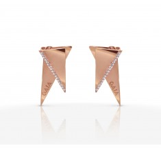 JW Pyramid - Earrings Rose Gold