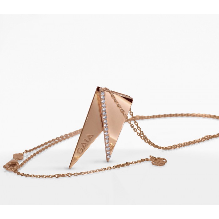 JW Pyramid - Necklace Rose Gold
