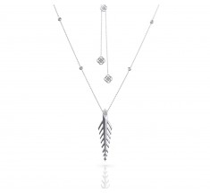 JW - Palm Necklace - White Gold