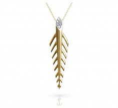 JW - Palm Necklace - Yellow Gold