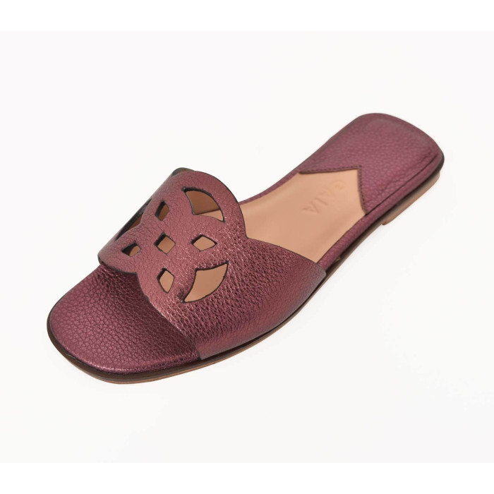 Lock Collection Shoes - Metallic Grape