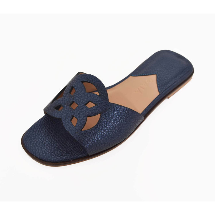 Lock Collection Shoes - Navy Blue