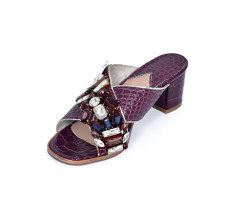M Shoes Heels - Burgundy