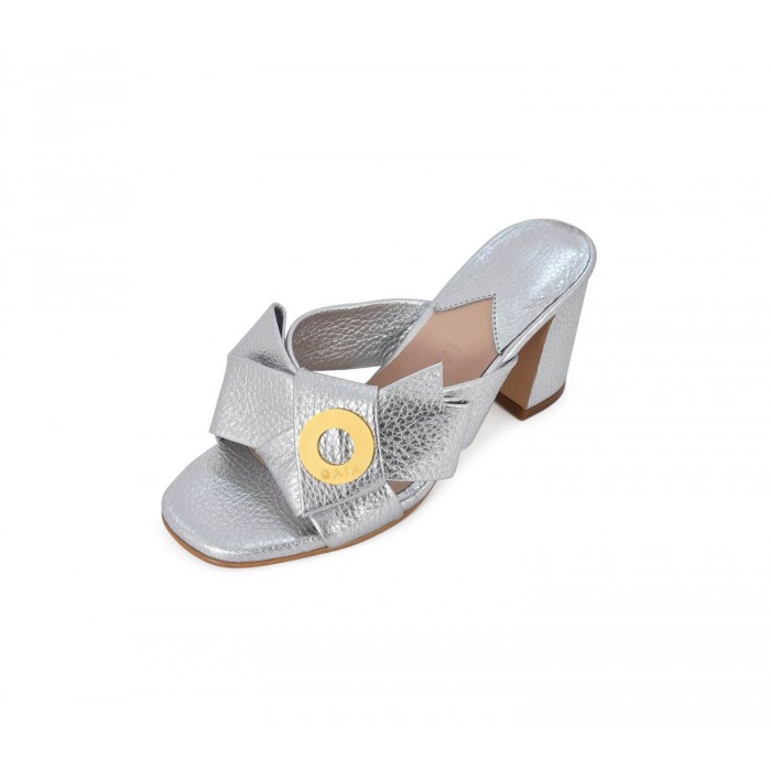 Napolian Shoes Heels - Silver