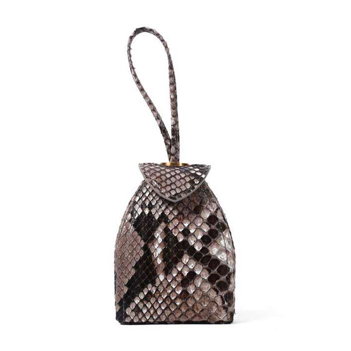 Pyramid Micro Python Bags - Beige Black Grey