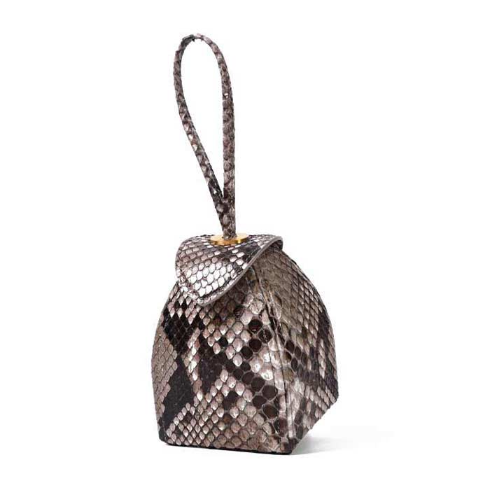 Pyramid Micro Python Bags - Beige Black Grey