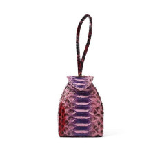 Pyramid Micro Python Bags - Burgundy Rose Black Purple