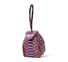 Pyramid Micro Python Bags - Burgundy Rose Black Purple