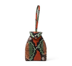 Pyramid Micro Python Bags - Cyan Navy Brown Black