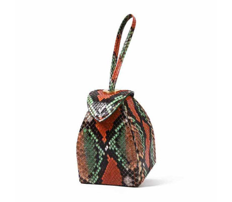 Pyramid Micro Python Bags - Cyan Navy Brown Black