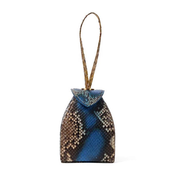 Pyramid Micro Python Bags - Navy Black Beige