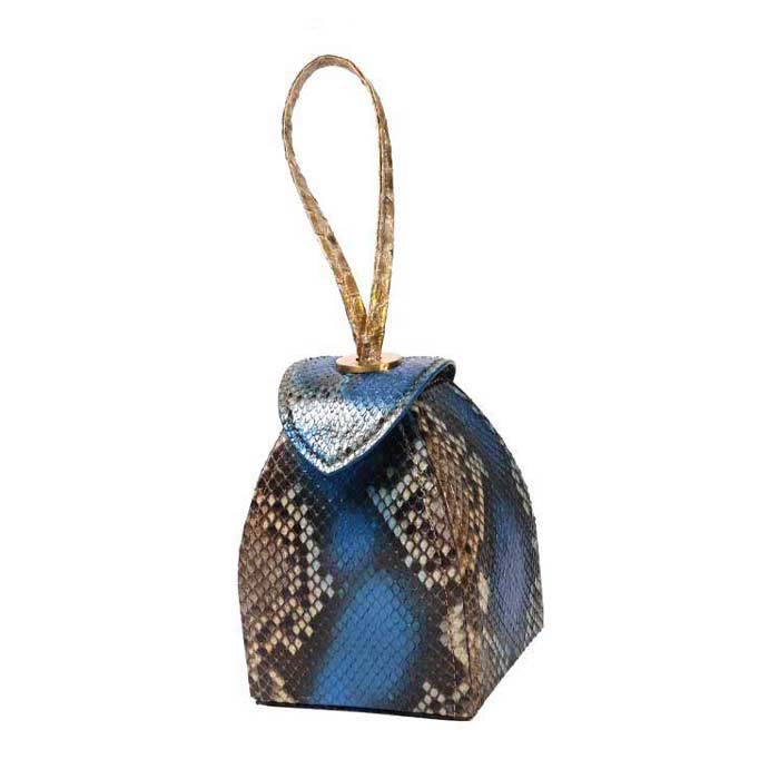 Pyramid Micro Python Bags - Navy Black Beige