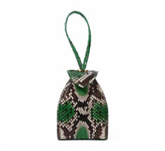 Pyramid Micro Python Bags - Green Black Beige Grey