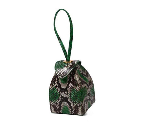 Pyramid Micro Python Bags - Green Black Beige Grey