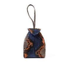 Pyramid Micro Python Bags - Beige Orange Black Navy