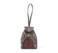 Pyramid Micro Python Bags - White Black Beige Brown
