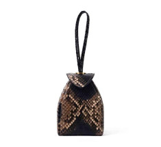 Pyramid Micro Python Bags - Black Brown Beige