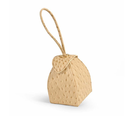 Pyramid Micro Bags - Beige