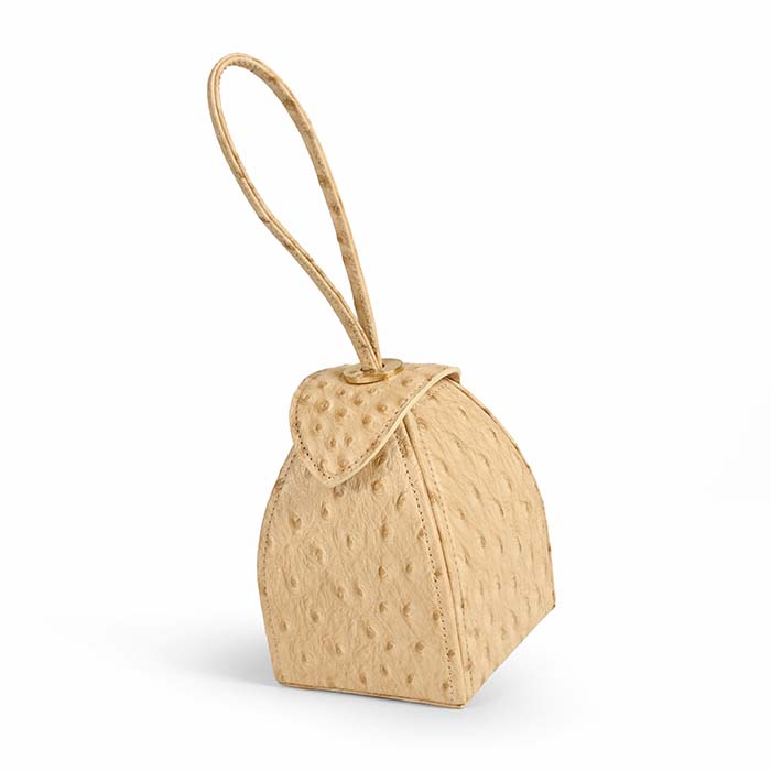 Pyramid Micro Bags - Beige