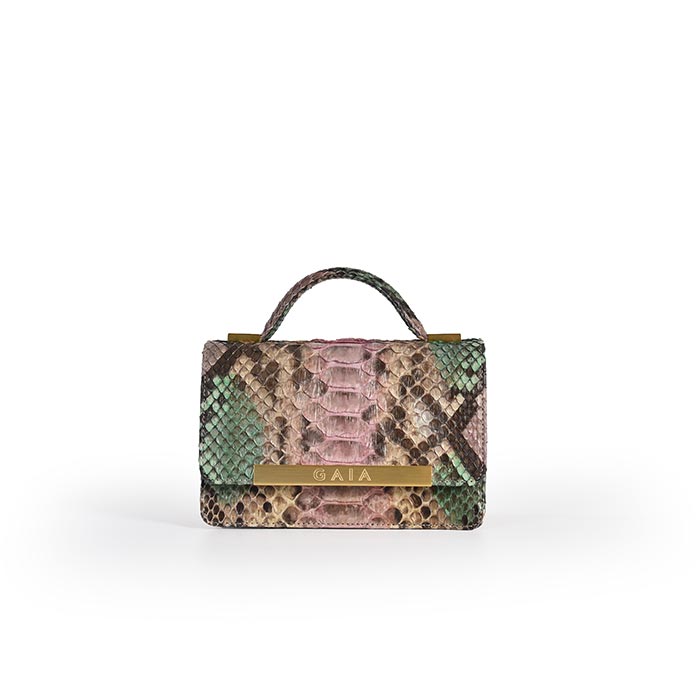 The Roman Micro - Green Light Brown & Pink