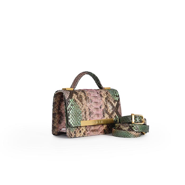 The Roman Micro - Green Light Brown & Pink
