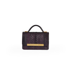 The Roman Micro - Black & Metallic Plum