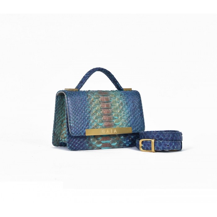 The Roman Micro - Navy Blue, Mint and Gold
