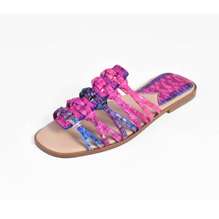 Roman Shoes - Multi Pink
