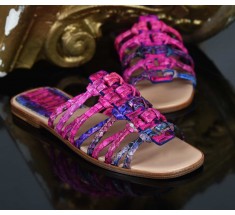 Roman Shoes - Multi Pink