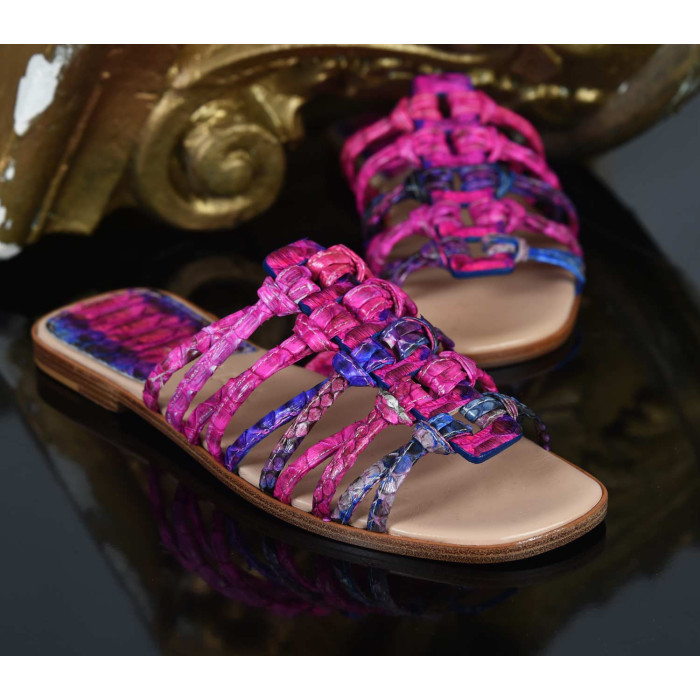 Roman Shoes - Multi Pink