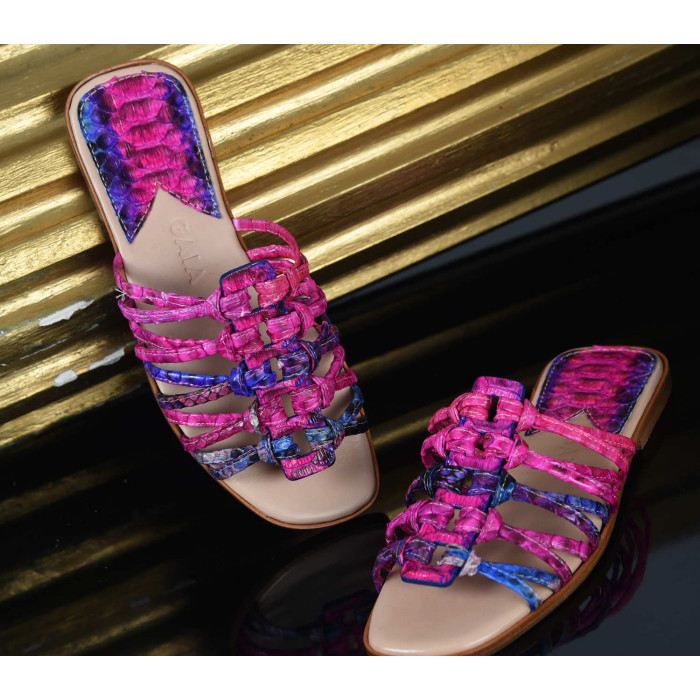 Roman Shoes - Multi Pink