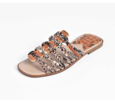 Roman Shoes - Multi Vivid Orange