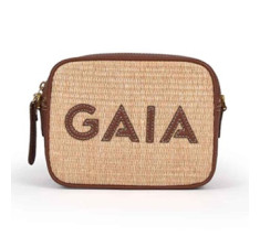 Special Medium Cross Bag – Brown Straw