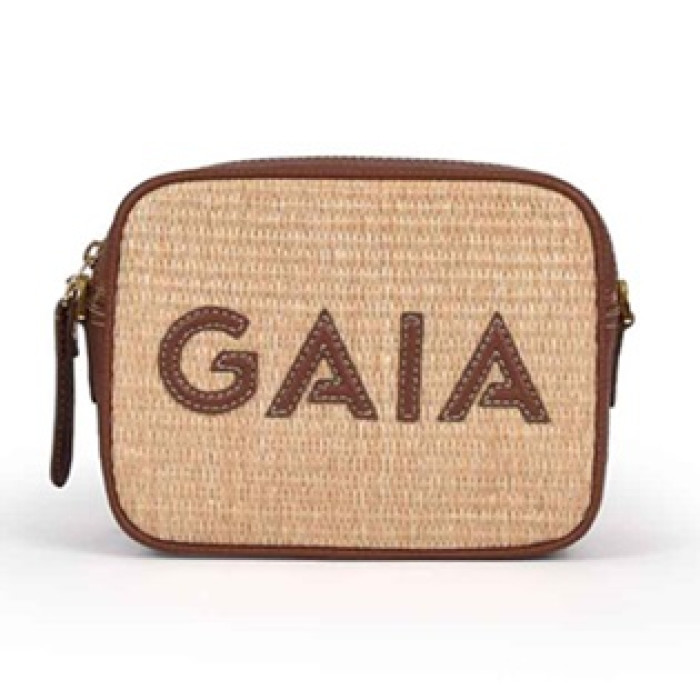 Special Medium Cross Bag – Brown Straw